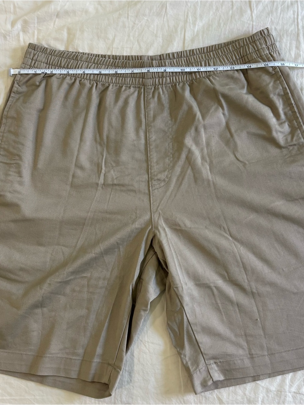 Uniqlo Men's Elastic Waist Casual Shorts - Taupe Size M